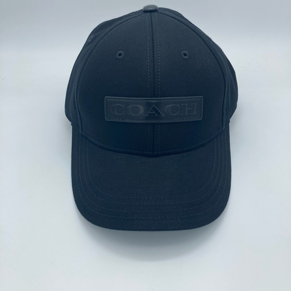 NWT COACH BLACK MIXED MEDIA BASEBALL CAP - Picture 3 of 8